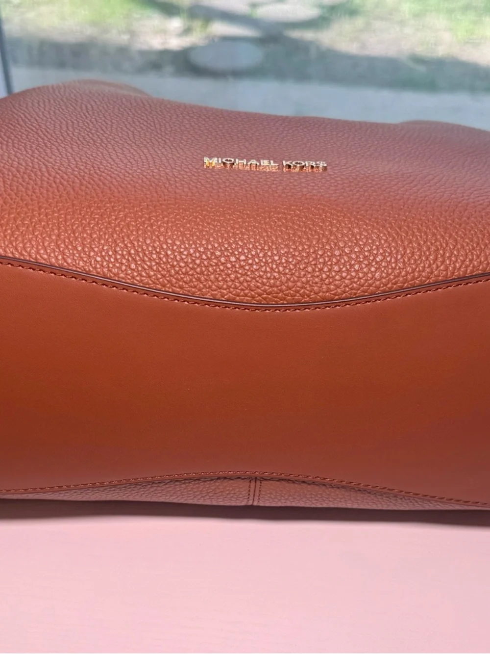 Michael Kors luggage brown shoulder bag